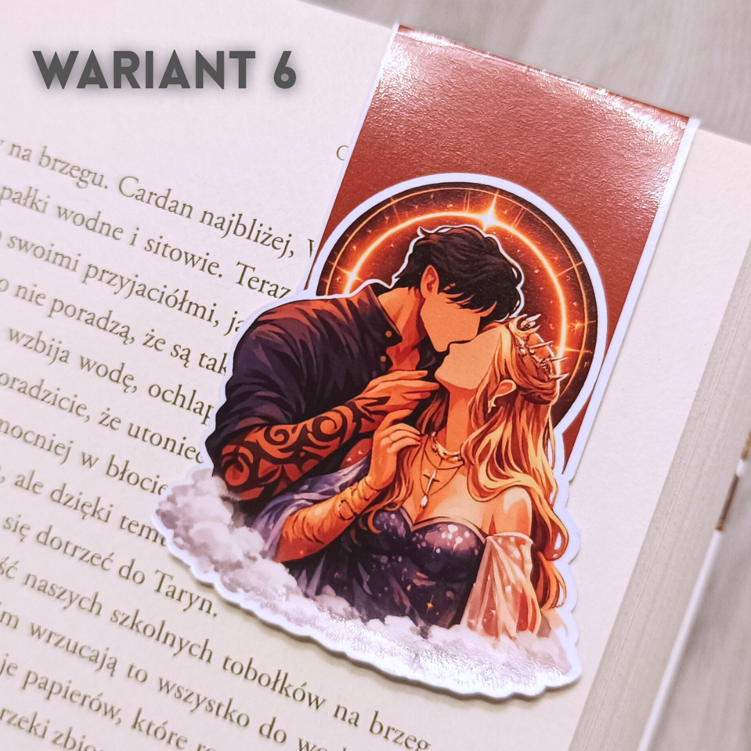 Magnetyczne zakładki do książki – fae, skrzydła, nocny klimat, romantasy aesthetic inspirowany ACOTAR