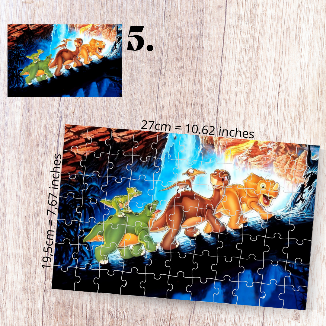 Puzzle 88 Pieces - The Land Before Time Inspired
