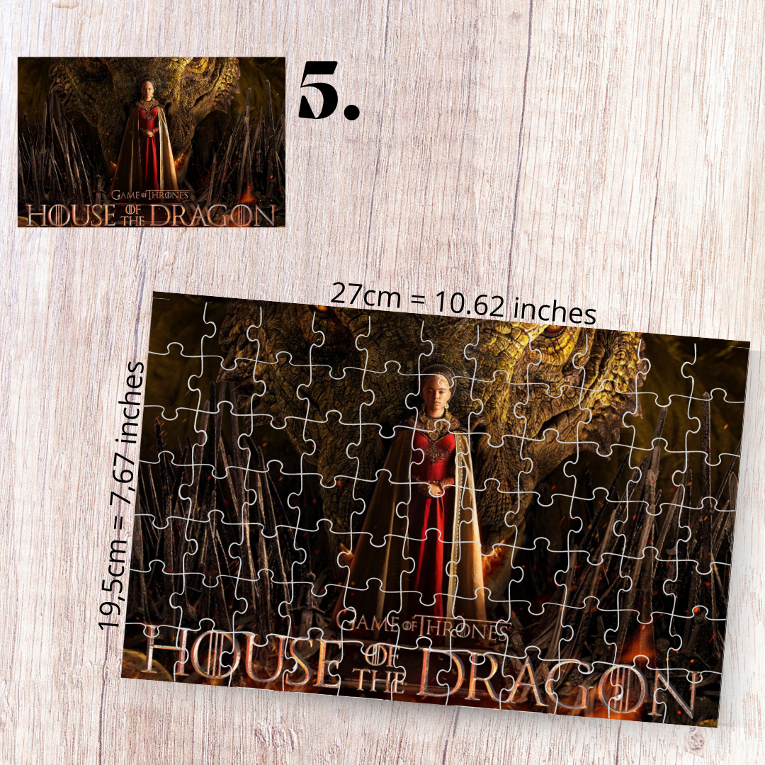 Puzzle Ród Smoka / House of the Dragon – fantasy, uniwersum Gry o Tron