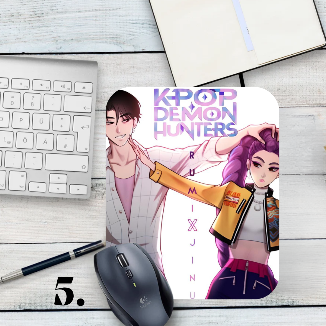 Podkładka pod mysz K-Pop Demon Hunters / K-Pop Demon Hunters – muzyka K-Pop, fantasy