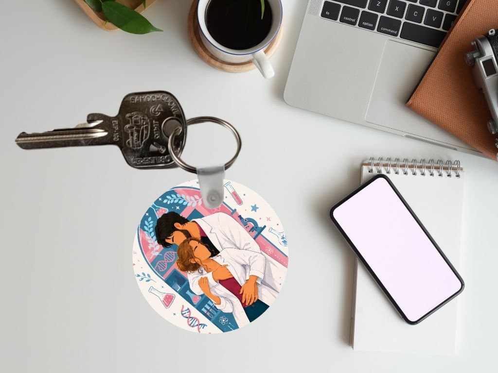 The Love Hypothesis Keychain - romance and BookTok aesthetic