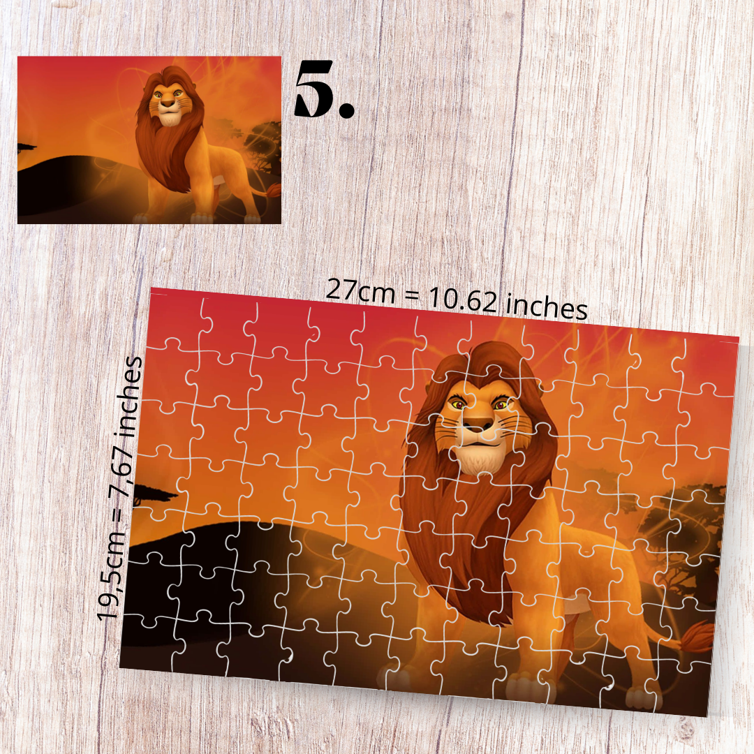The Lion King puzzle - Simba, Nala, Timon and Pumbaa