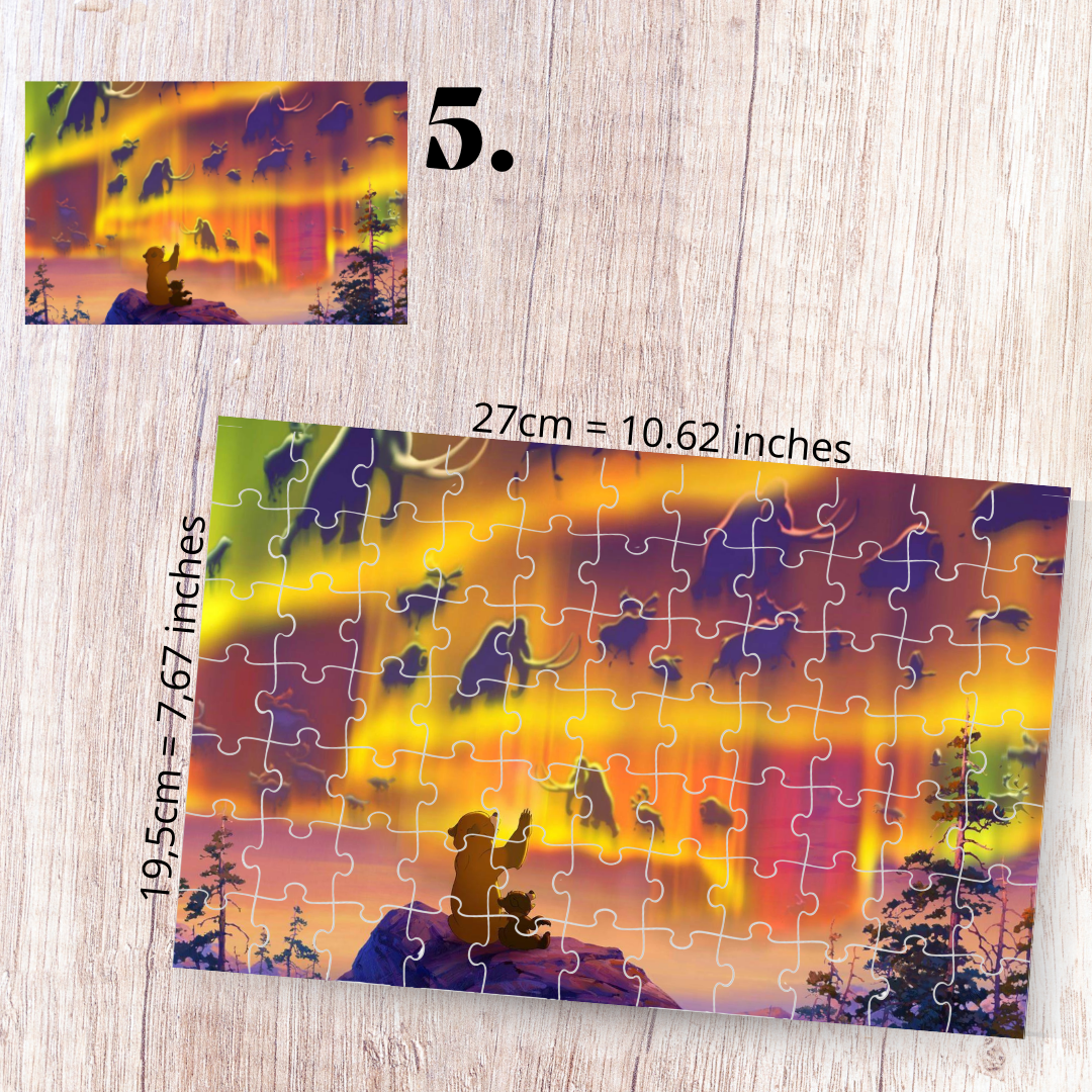 Puzzle 88 Pieces - Brother Bear Inspired