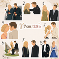Sticker – Pamiętniki wampirów / The Vampire Diaries, Klaus & Caroline