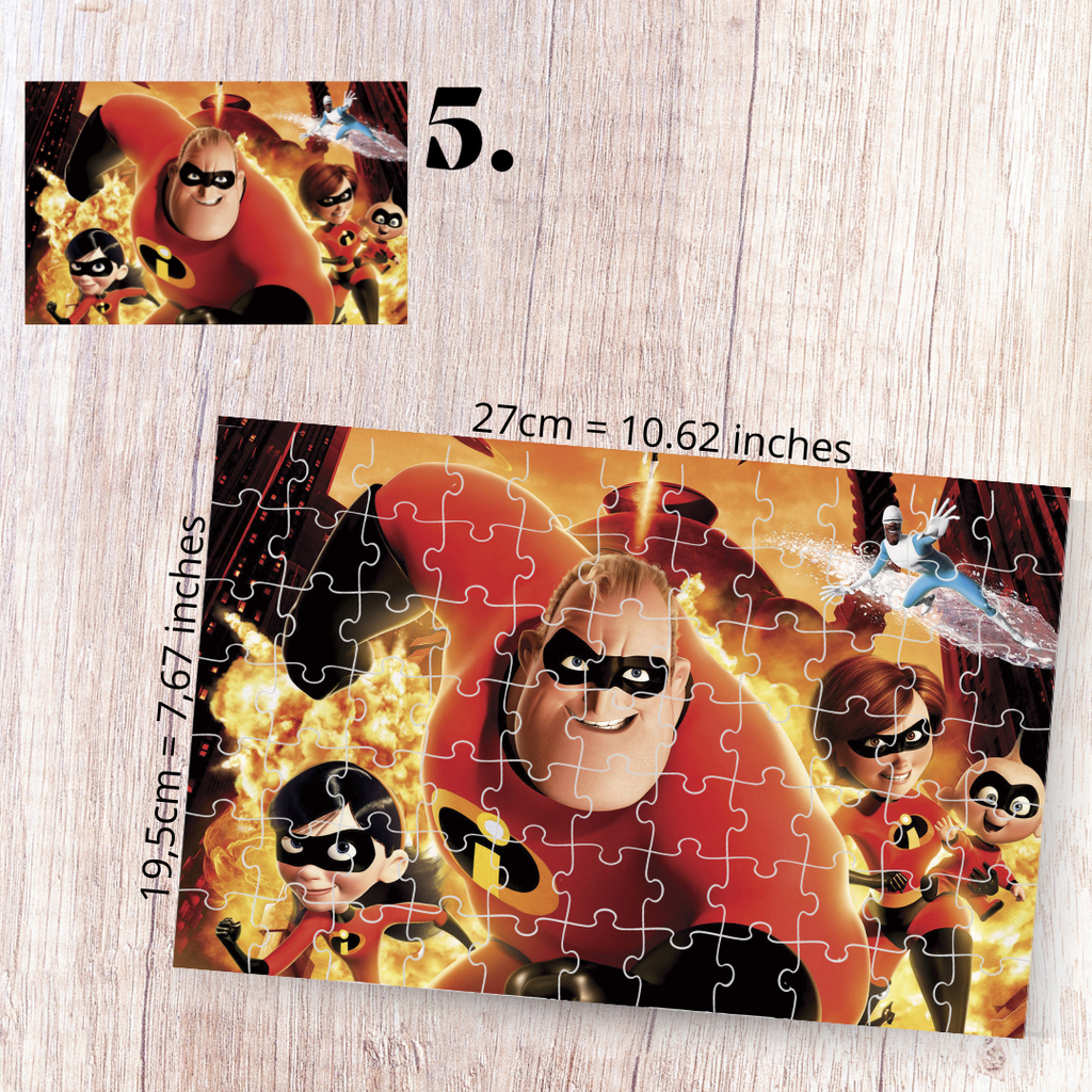 Puzzle 88 pièces – Iniemamocni / The Incredibles
