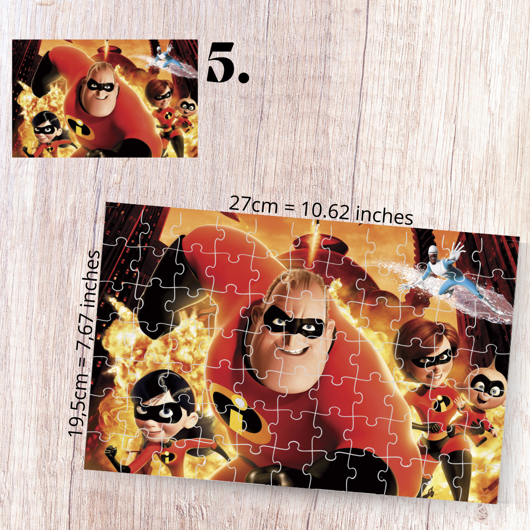 Puzzle 88 Pieces - The Incredibles Inspired