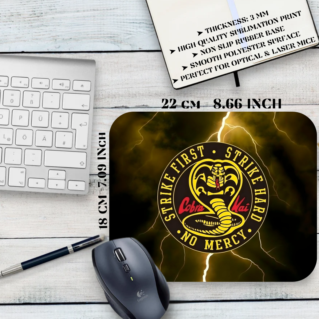 Cobra Kai Mousepad / Cobra Kai – Johnny Lawrence and Daniel LaRusso