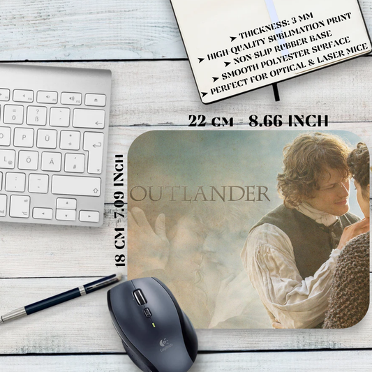 Outlander Mousepad / Outlander – Claire and Jamie Fraser