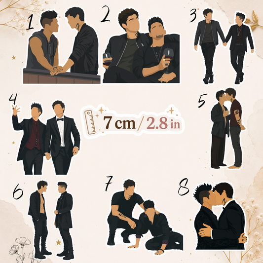 Vinyl Sticker - Shadowhunters, Magnus & Alec