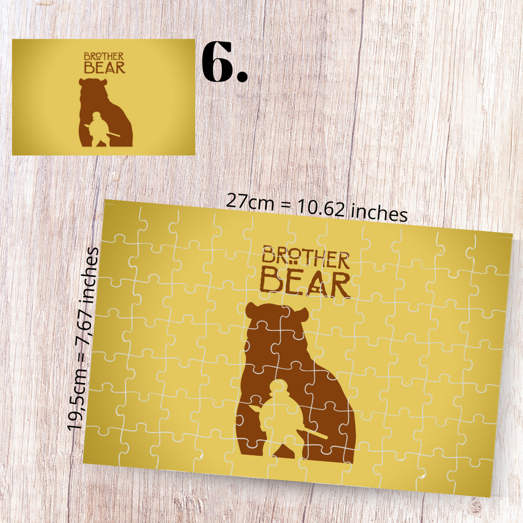 Puzzle mit 88 Teilen – Mój brat niedźwiedź / Brother Bear