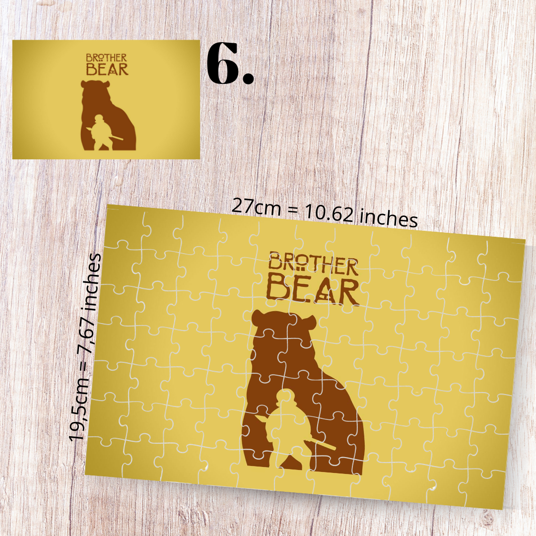 Puzzle 88 Pieces - Brother Bear Inspired