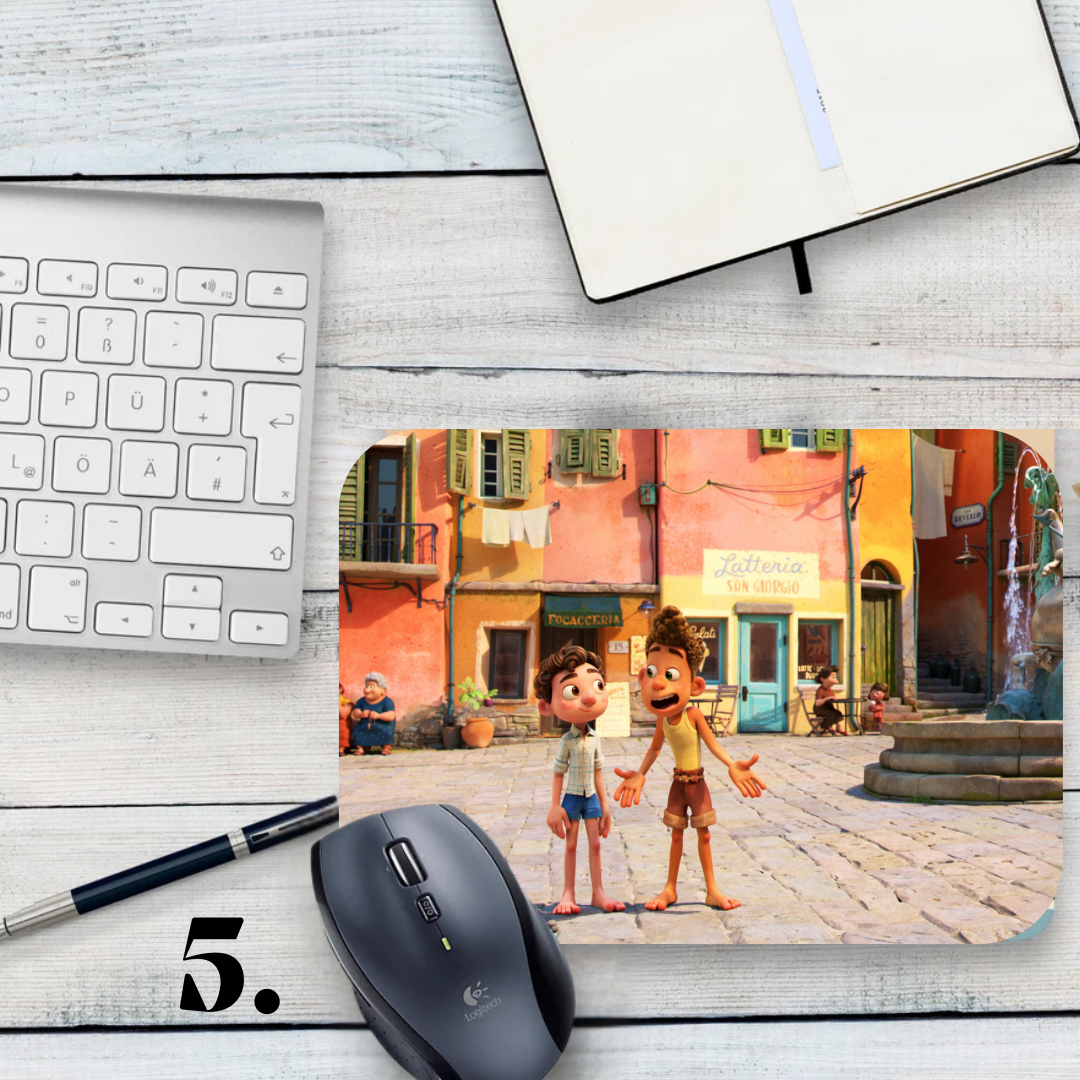 Podkładka pod mysz Luca / Luca – animacja Disney Pixar, Luca i Alberto