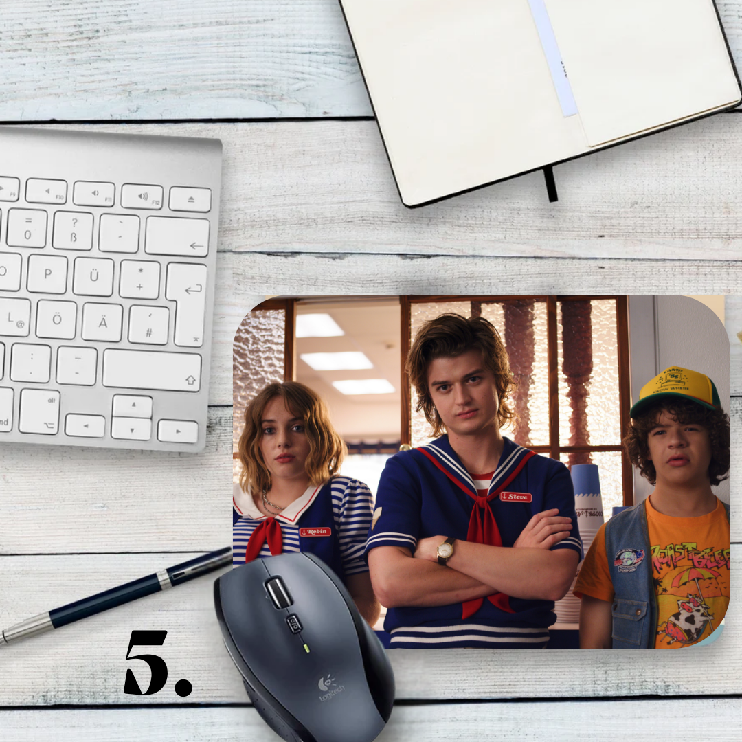 Podkładka pod mysz Stranger Things / Stranger Things – serial Netflix, Hawkins, Eleven