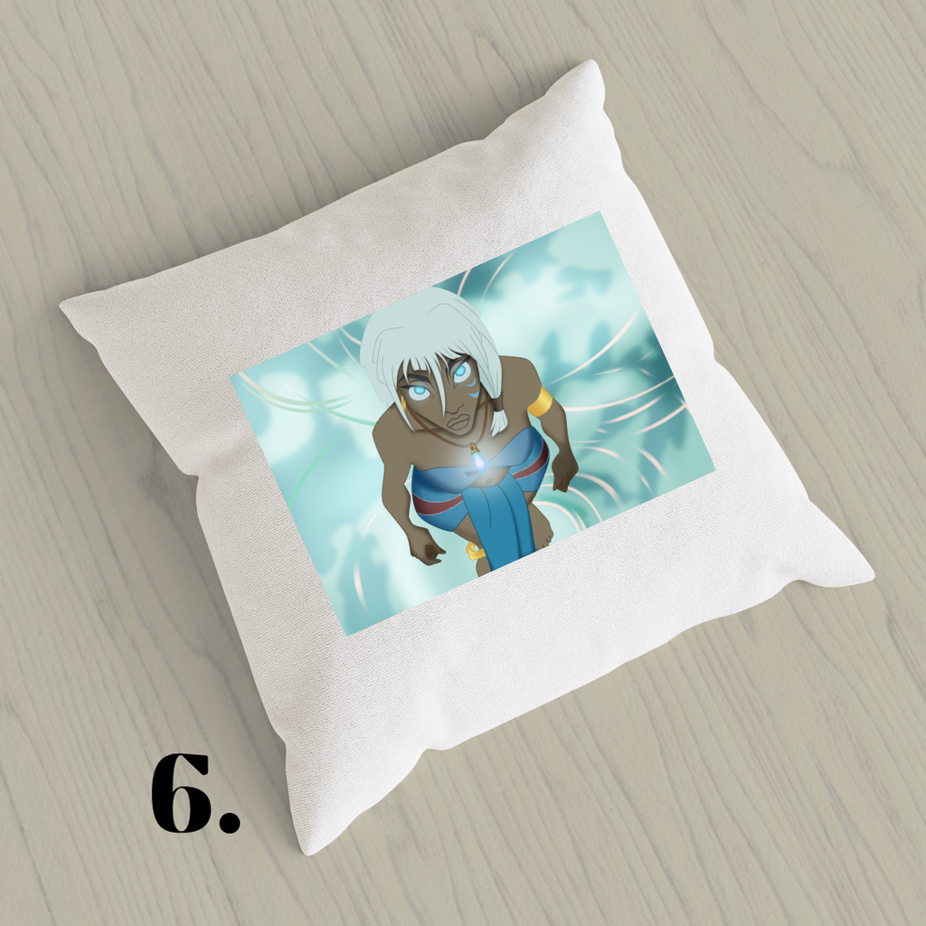 Atlantis: The Lost Empire, Kida, Milo Thatch, Disney 2001 | Inspired Pillow Cover | 15x15in Sublimation Microfiber Cushion Case