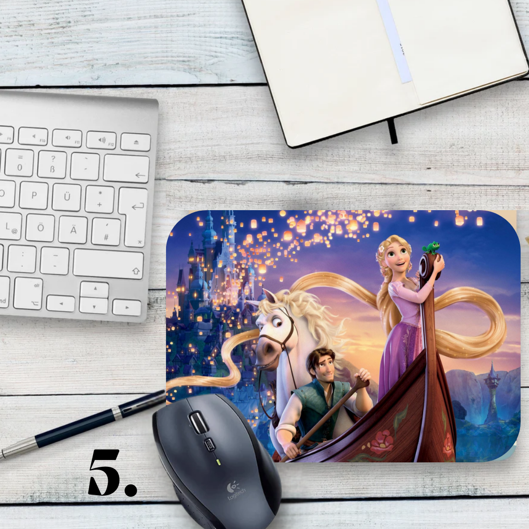 Podkładka pod mysz Zaplątani / Tangled – animacja Disney, Roszpunka i Flynn Rider