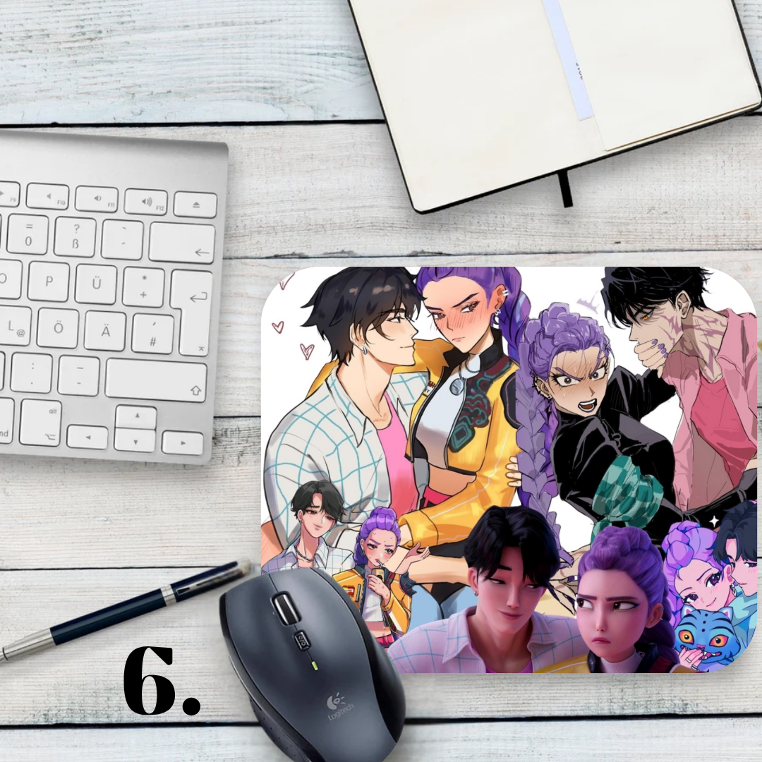 Podkładka pod mysz K-Pop Demon Hunters / K-Pop Demon Hunters – muzyka K-Pop, fantasy