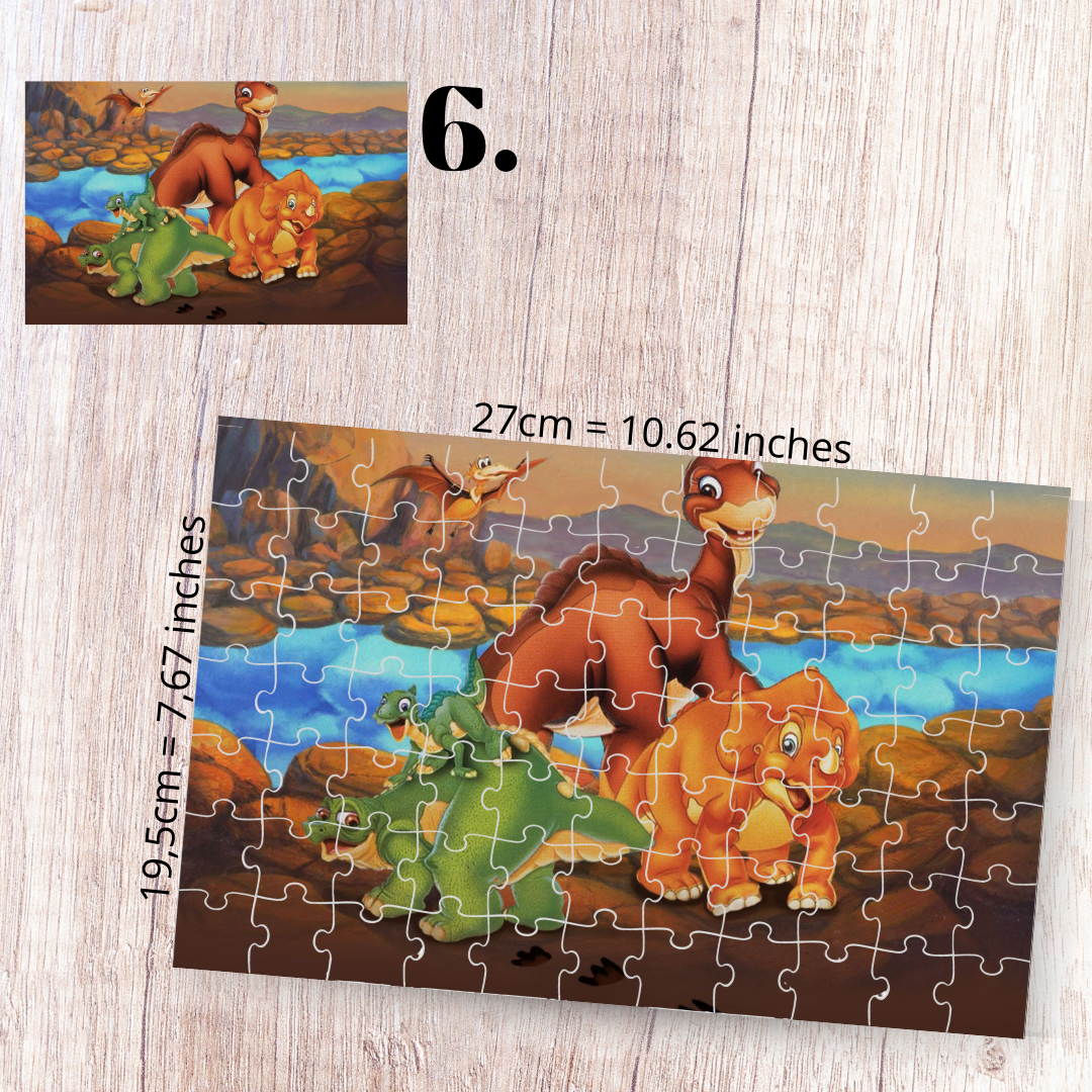 Puzzle 88 Pieces - The Land Before Time Inspired