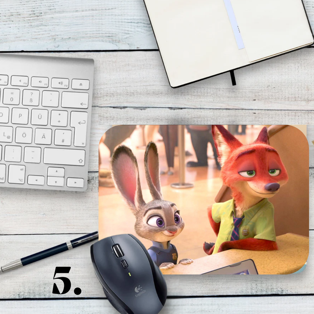 Podkładka pod mysz Zwierzogród / Zootopia – Judy Hopps i Nick Wilde