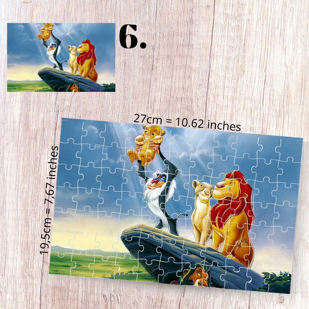 The Lion King puzzle - Simba, Nala, Timon and Pumbaa