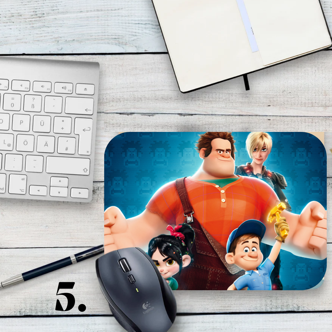 Podkładka pod mysz Ralph Demolka / Wreck-It Ralph – animacja Disney, Ralph i Vanellope