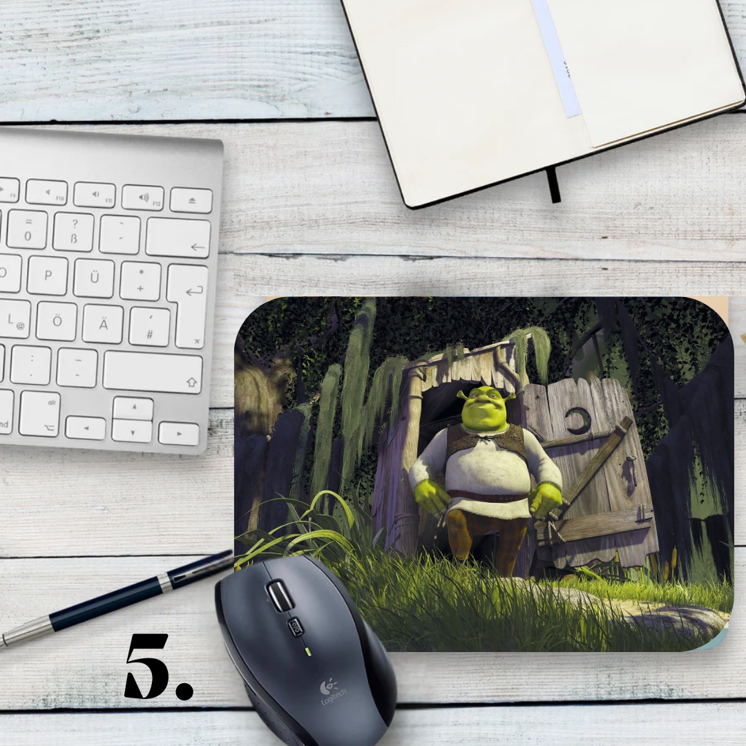 Mouse pad Shrek / Shrek – Shrek, Fiona and Donkey