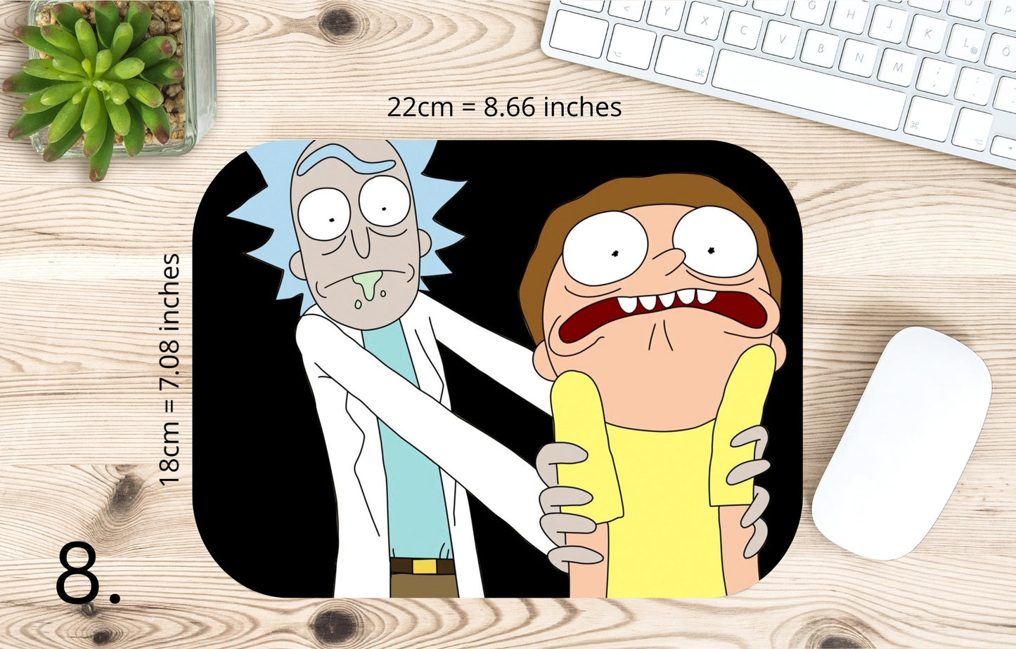 Podkładka pod mysz Rick i Morty / Rick and Morty – multiversum, serial animowany sci-fi