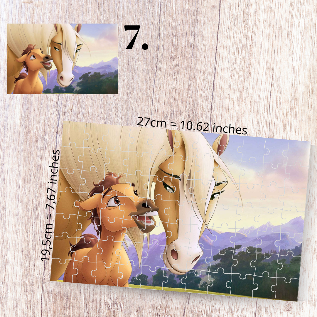 Puzzle 88 Pieces - Spirit: Stallion of the Cimarron Inspired