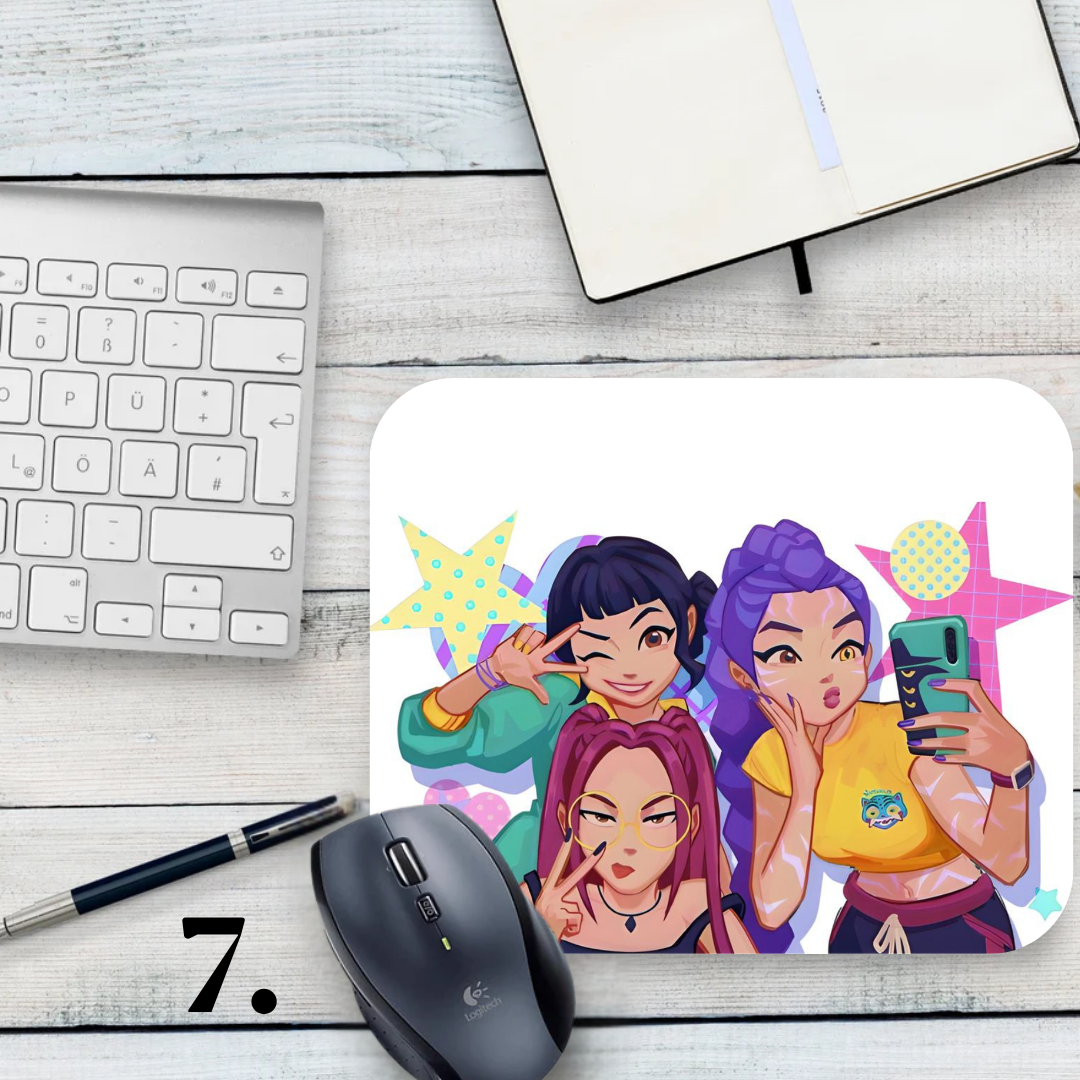 Podkładka pod mysz K-Pop Demon Hunters / K-Pop Demon Hunters – muzyka K-Pop, fantasy