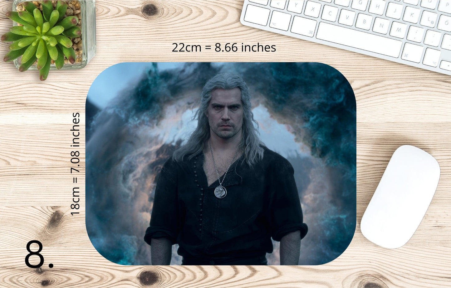 Podkładka pod mysz Wiedźmin / The Witcher – Geralt, Ciri i Yennefer