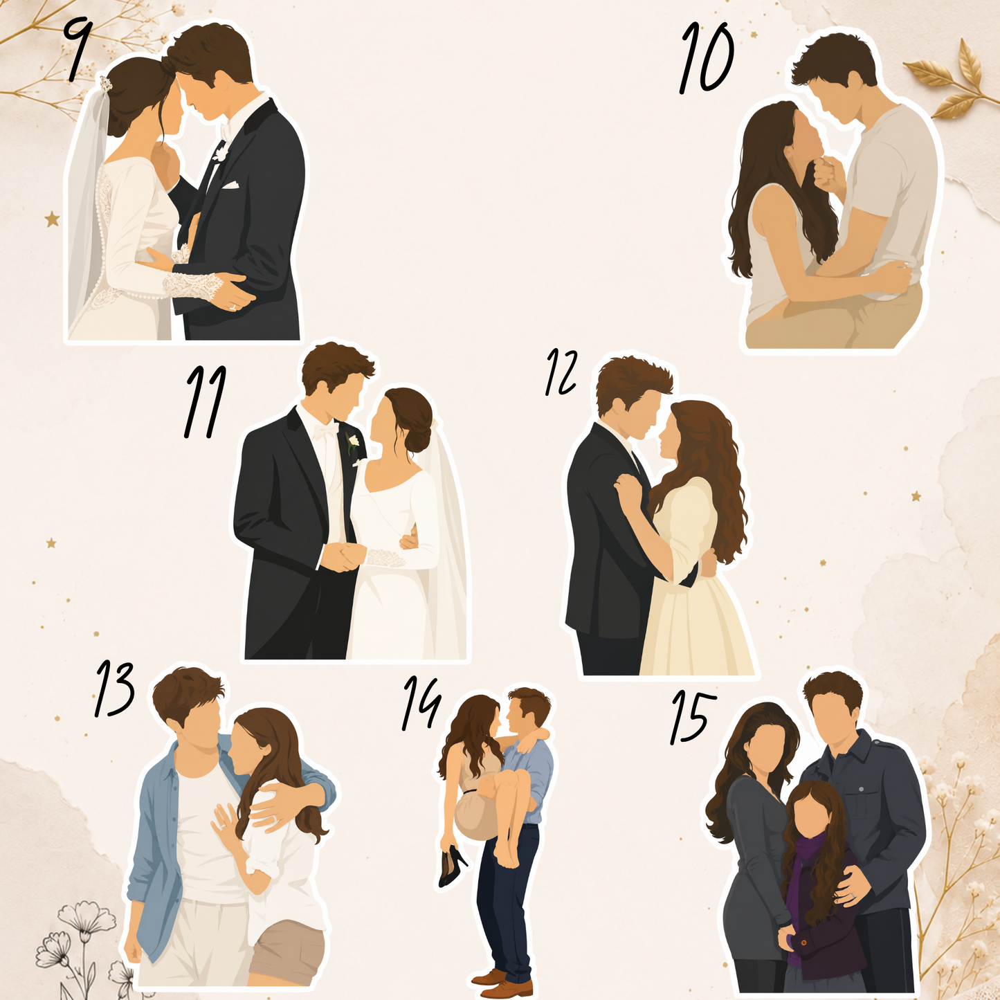 Vinyl Sticker - Twilight, Edward & Bella