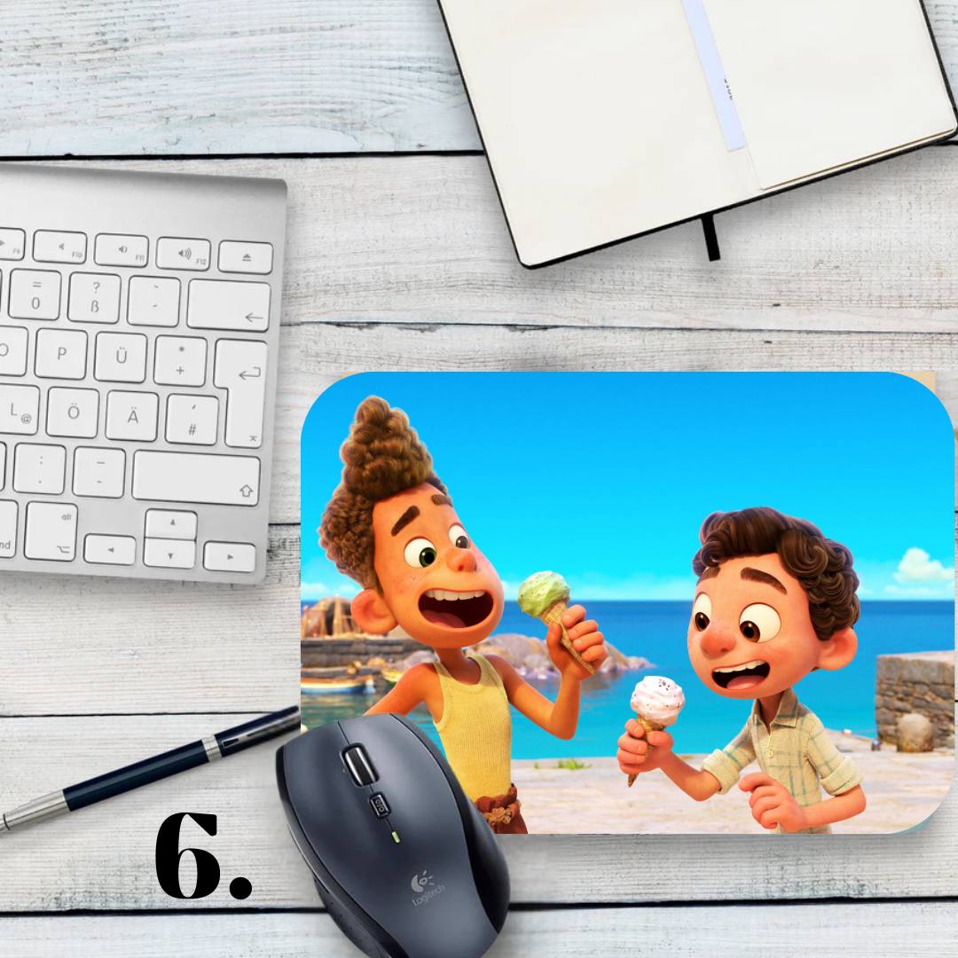 Podkładka pod mysz Luca / Luca – animacja Disney Pixar, Luca i Alberto