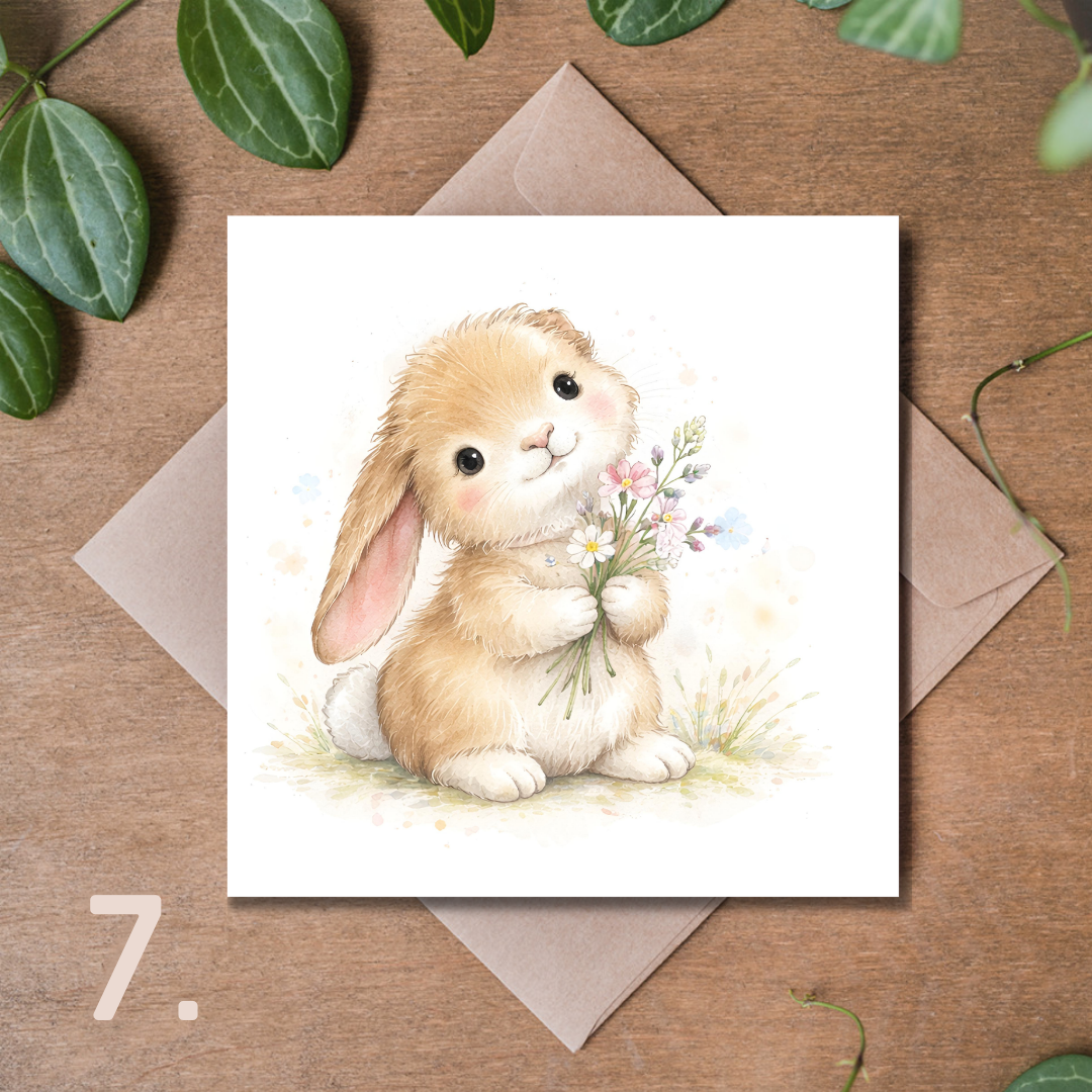 Ekskluzywna Kolekcja Kartek Wielkanocnych Premium 14,8 × 14,8 cm – 18 Wzorów do Wyboru | Kartka Świąteczna z Kopertą