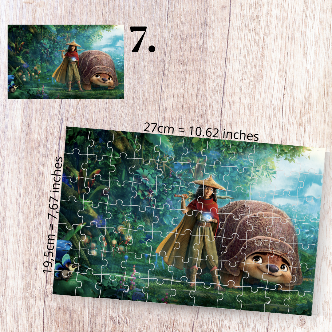 Puzzle 88 Pieces - Raya and the Last Dragon Inspired