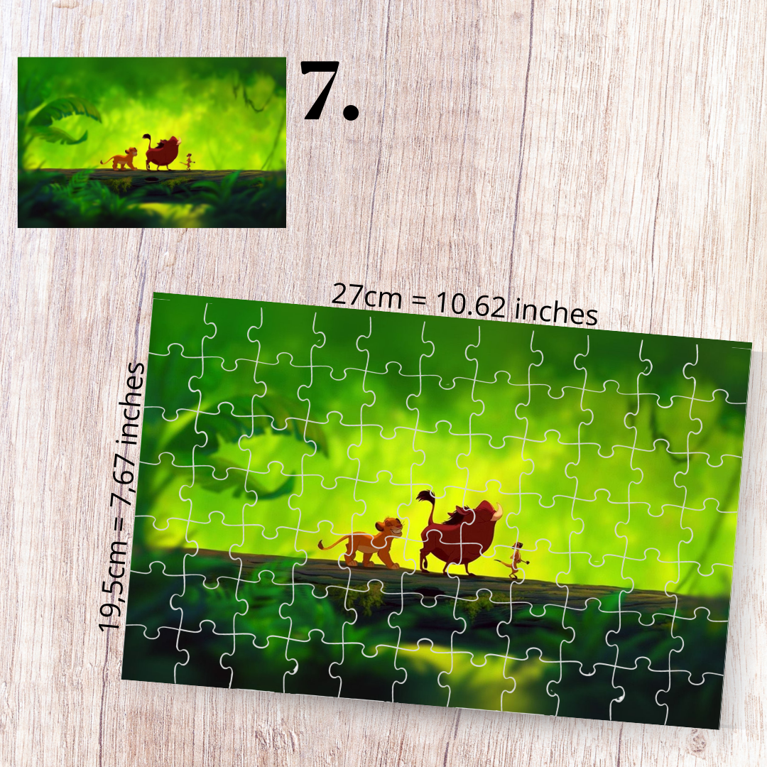 The Lion King puzzle - Simba, Nala, Timon and Pumbaa
