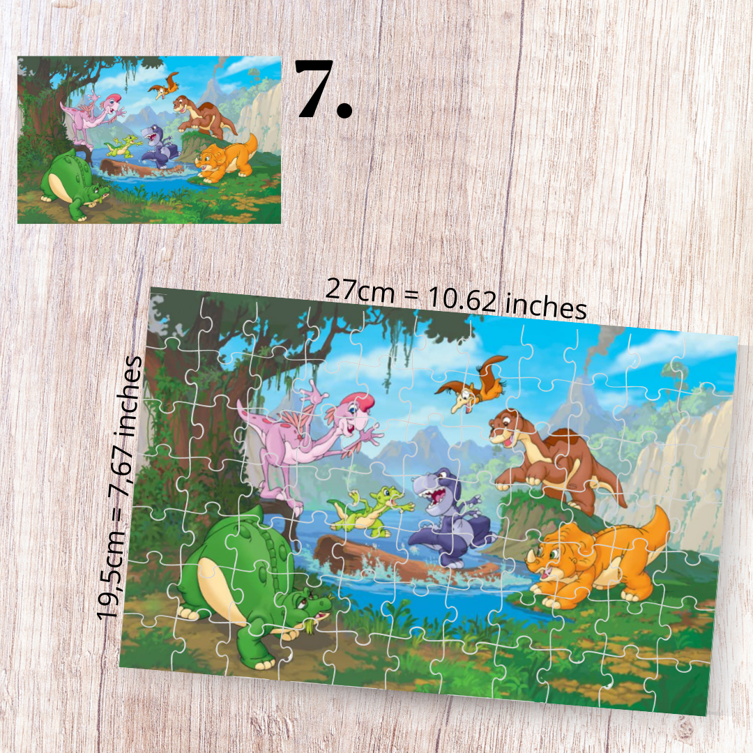 Puzzle 88 Pieces - The Land Before Time Inspired