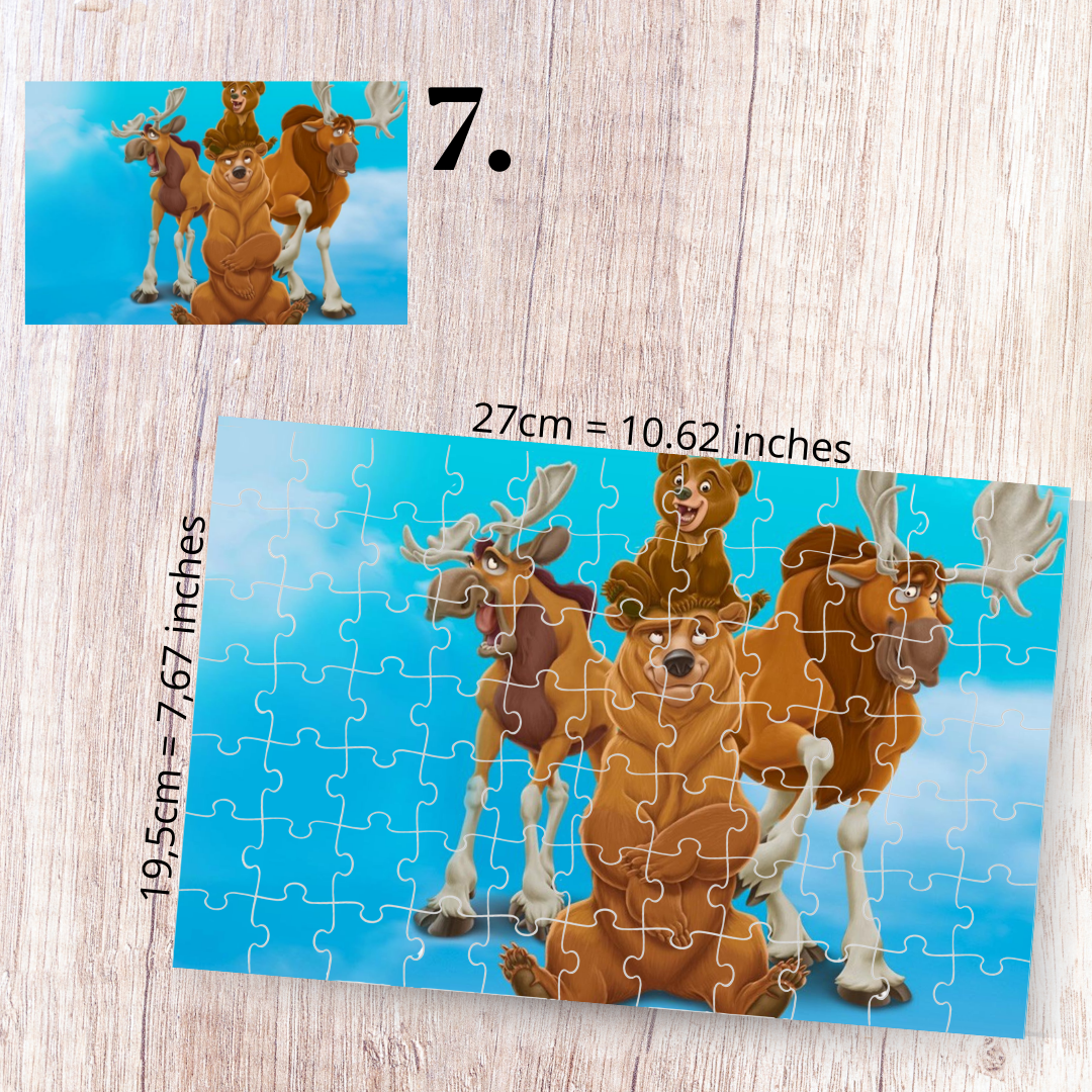 Puzzle 88 Pieces - Brother Bear Inspired