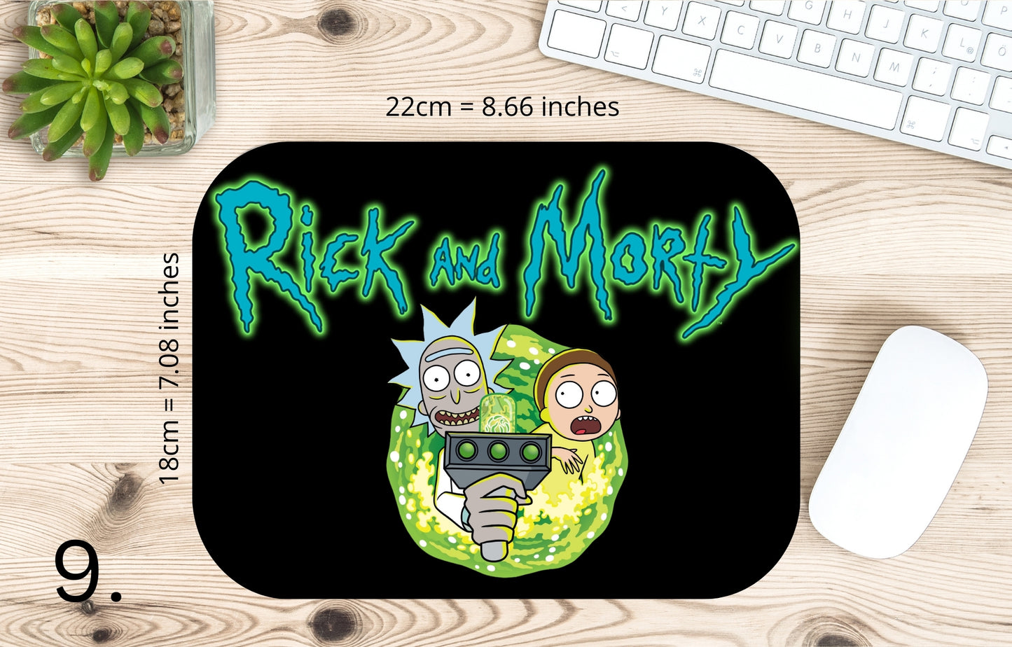 Podkładka pod mysz Rick i Morty / Rick and Morty – multiversum, serial animowany sci-fi