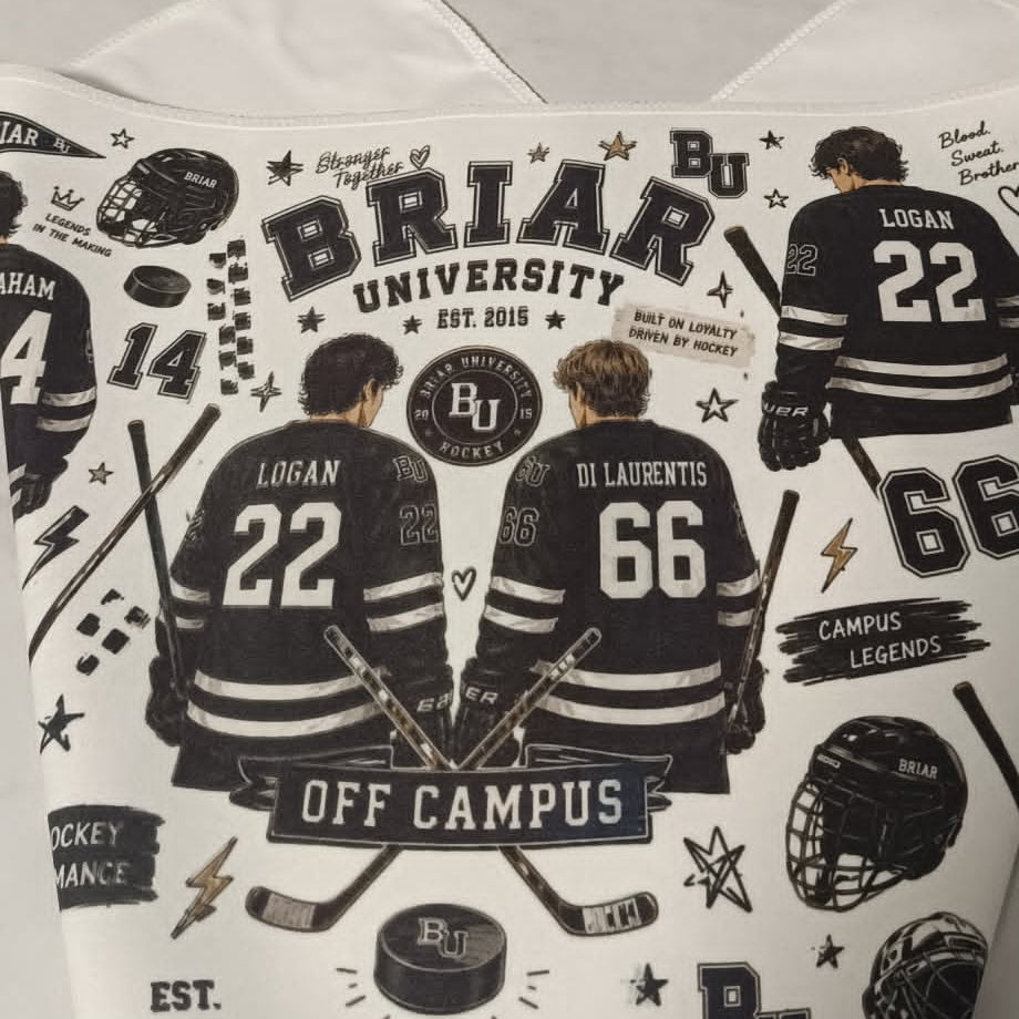 Off Campus Inspired sports towel - sample/prototype 🏒✨ (1 piece)