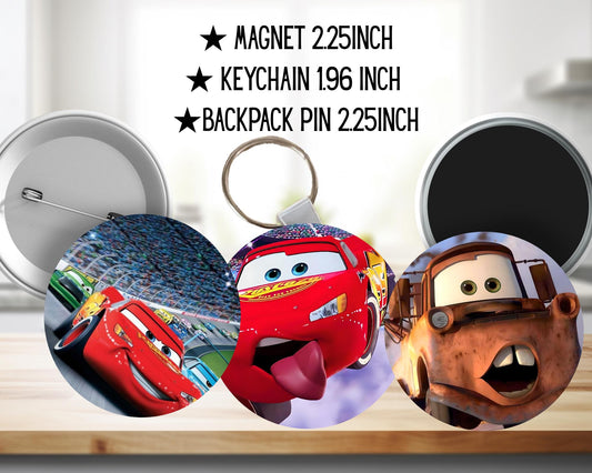 Cars | Backpack pin | Magnet | Keychain