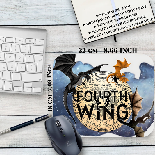 Podkładka pod mysz Czwarte Skrzydło / Fourth Wing – Violet Sorrengail, Xaden Riorson
