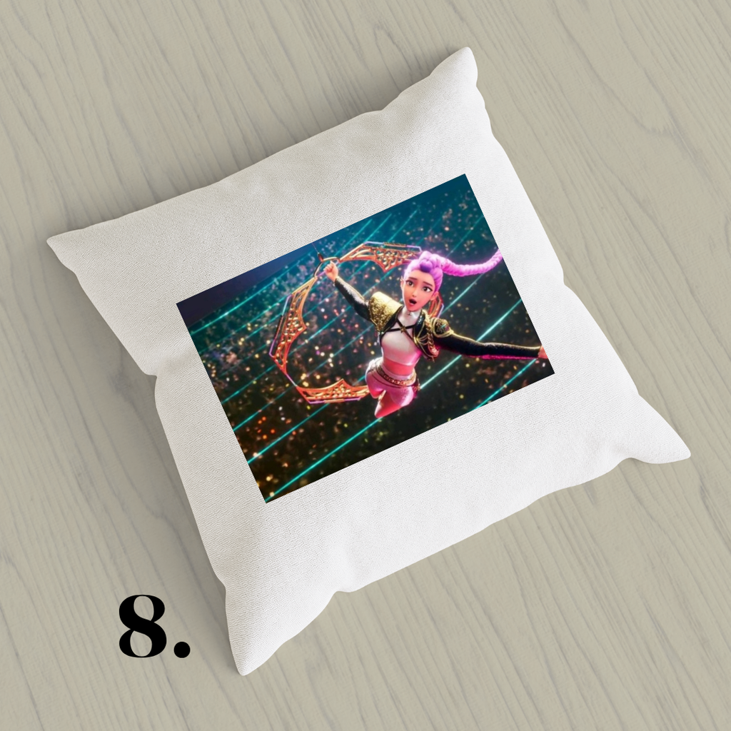 K-Pop Demon Hunters, Suho, Hana, Jiyoon, Netflix 2025 | Inspired Pillow Cover | 15x15in Sublimation Microfiber Cushion Case