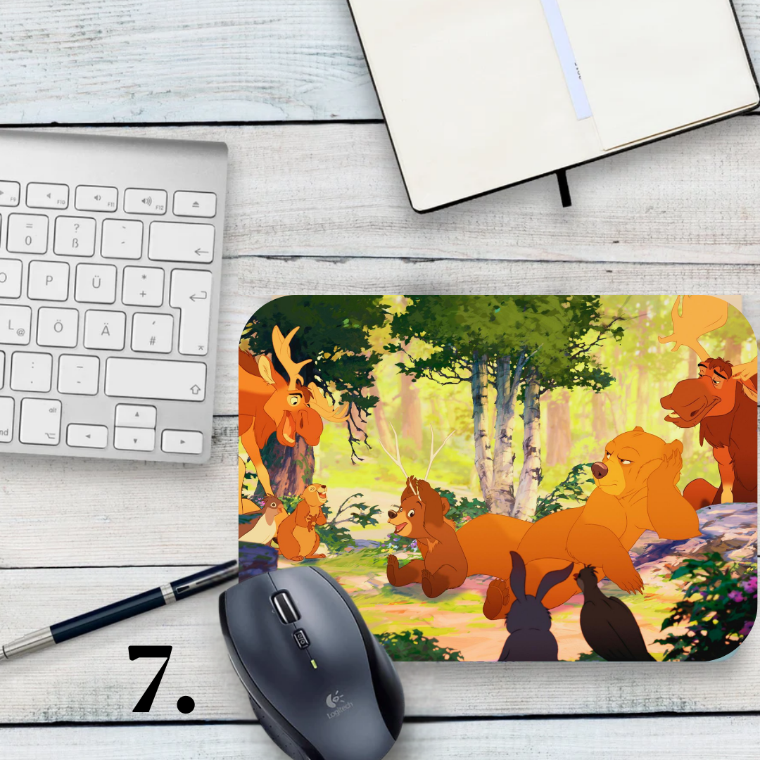 Brother Bear Mouse Pad - Koda and Kenai