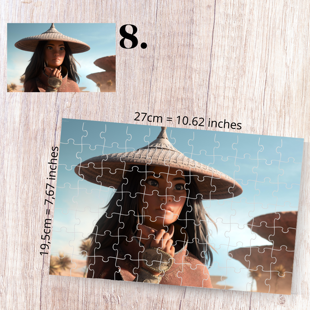 Puzzle 88 Pieces - Raya and the Last Dragon Inspired
