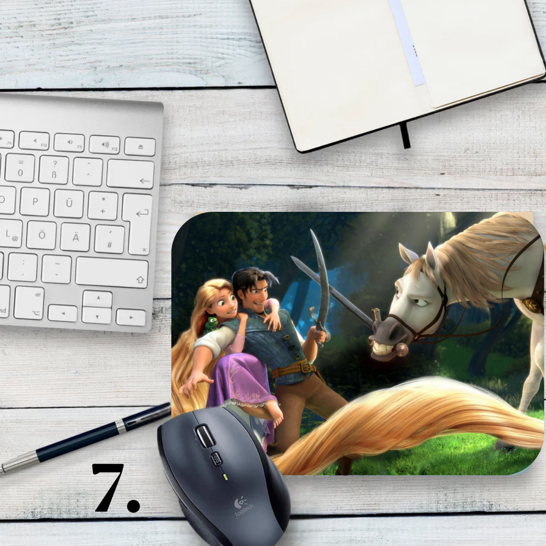 Mousepad Tangled – Disney animation, Rapunzel and Flynn Rider