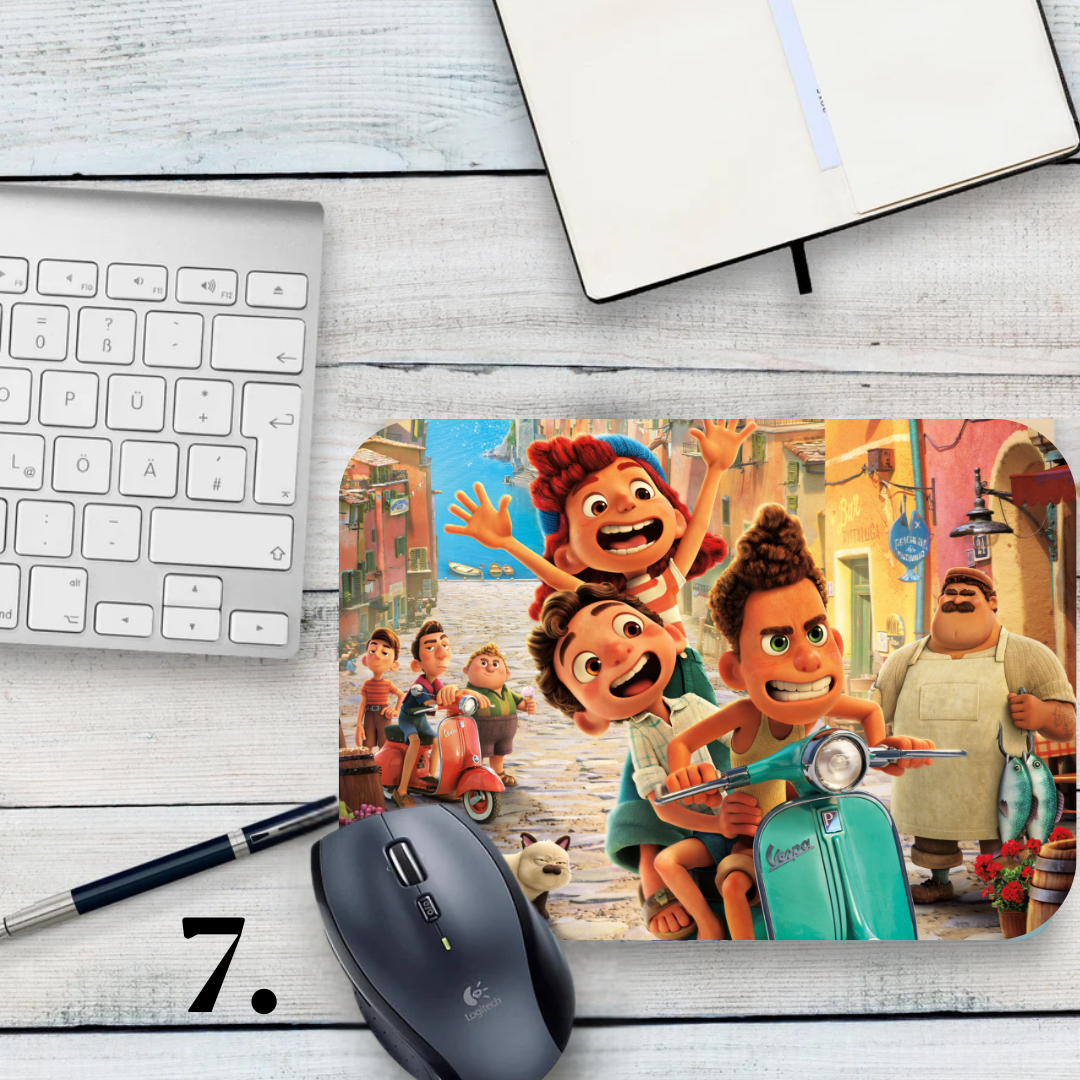 Podkładka pod mysz Luca / Luca – animacja Disney Pixar, Luca i Alberto