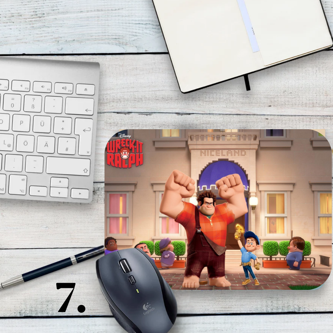 Podkładka pod mysz Ralph Demolka / Wreck-It Ralph – animacja Disney, Ralph i Vanellope