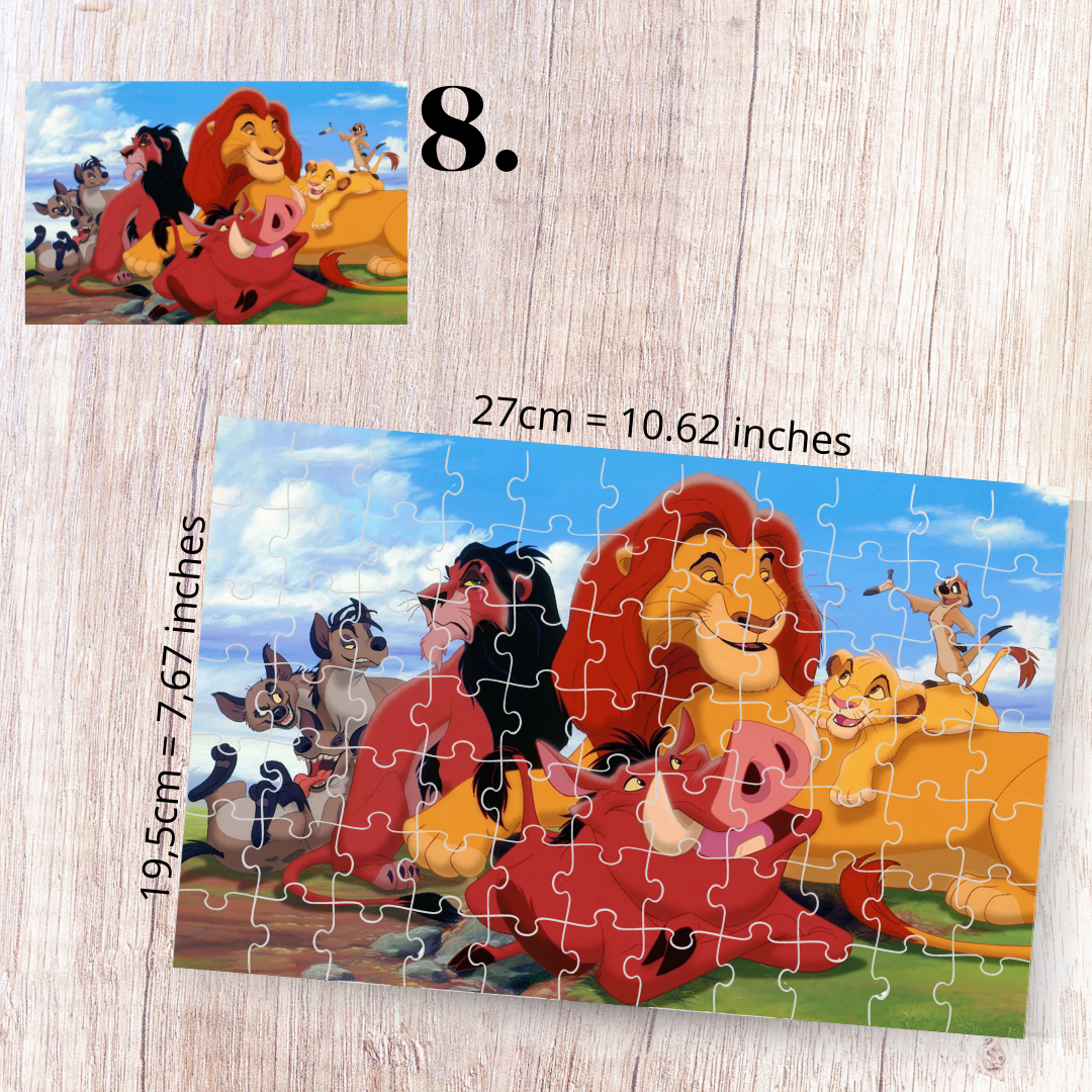 The Lion King puzzle - Simba, Nala, Timon and Pumbaa