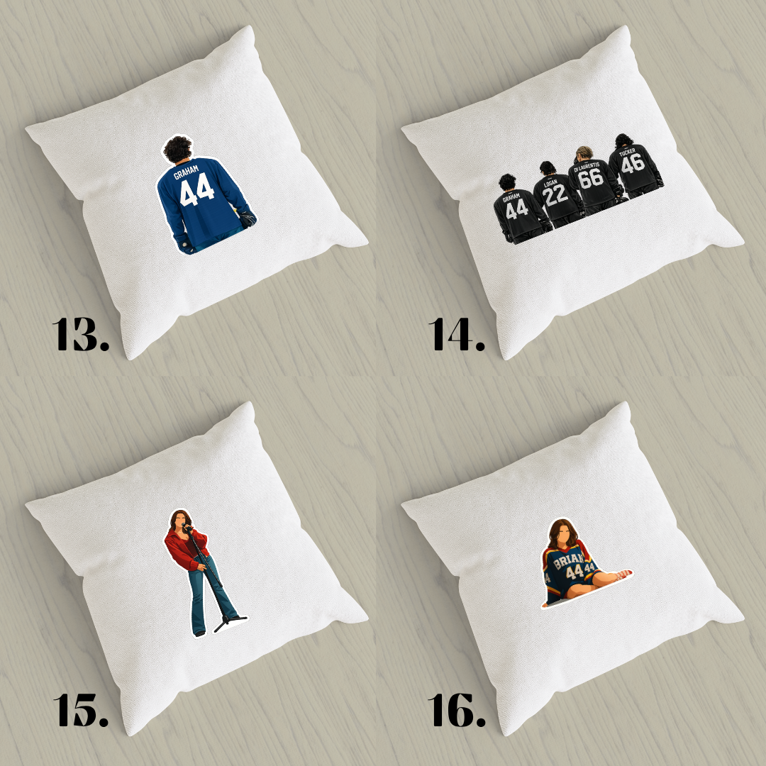 Off Campus pillowcase - hockey romance and BookTok aesthetic