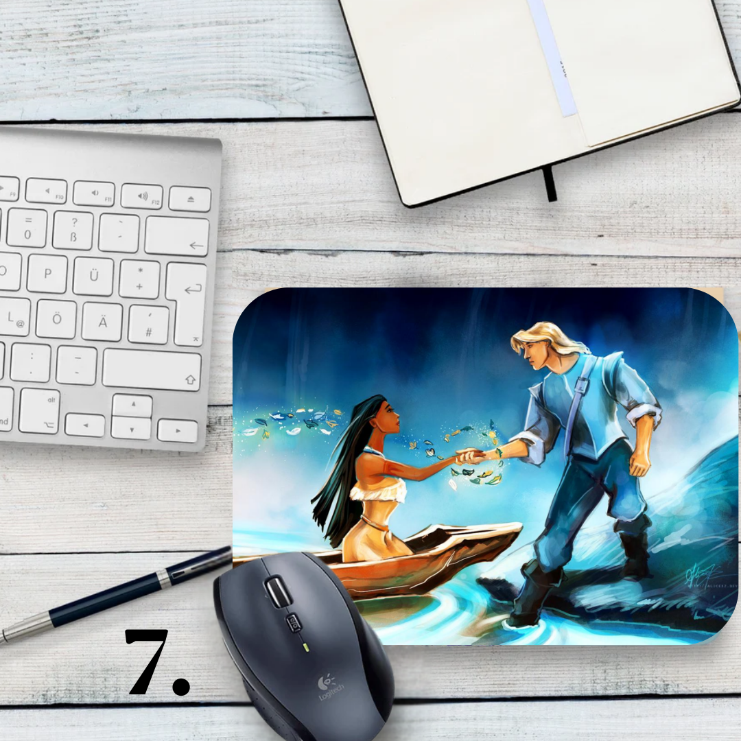 Pocahontas mouse pad / Pocahontas - Disney animation, classic fairy tale