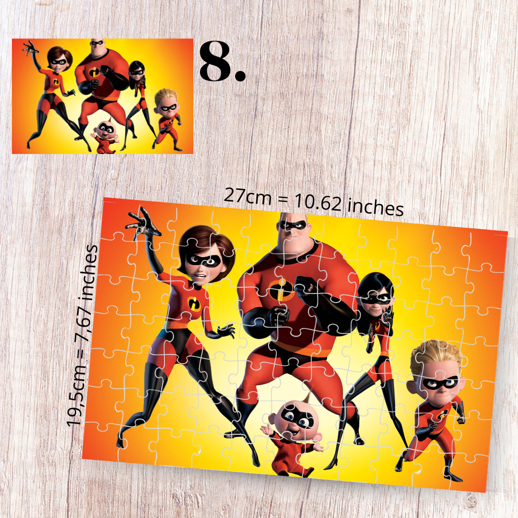 Puzzle 88 pièces – Iniemamocni / The Incredibles
